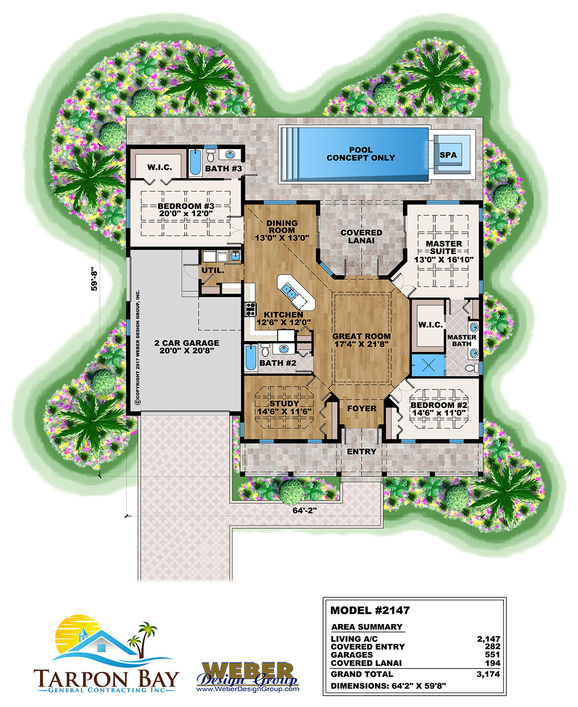 Home Model # 2147 Floor Plan