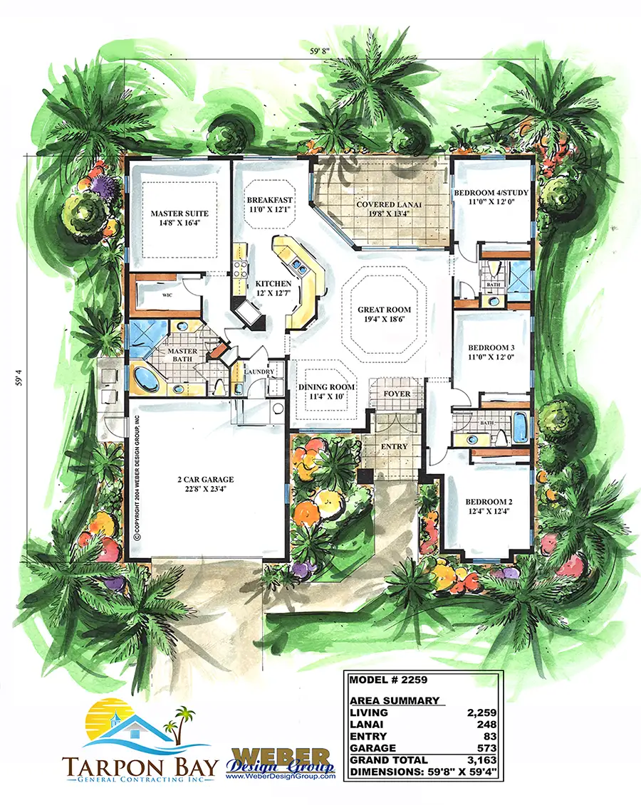 Home Model # 2259 Floor Plan