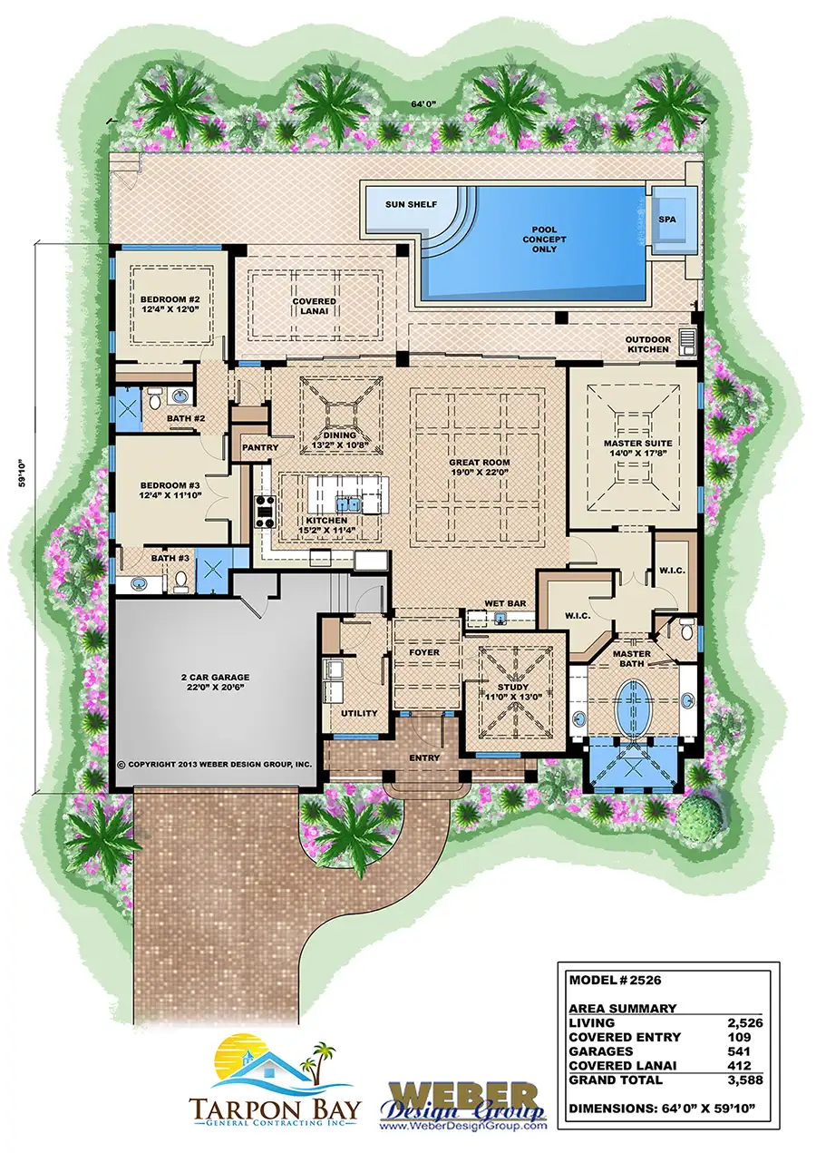 Home Model # 2526 Floor Plan